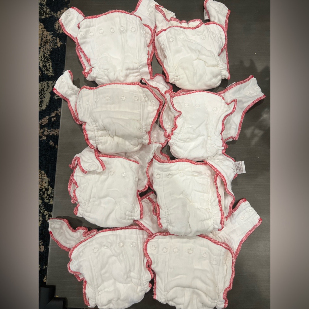 8 Clooth-eez Workhorse Fitted Diapers with Snaps in size Medium